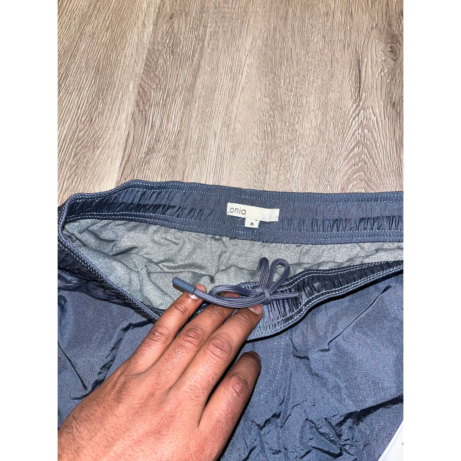 Onia Onia - Nylon Crinkle Swim Trunks 5" / M / blue / NWT Size US 32 / EU 48 - 7 Thumbnail
