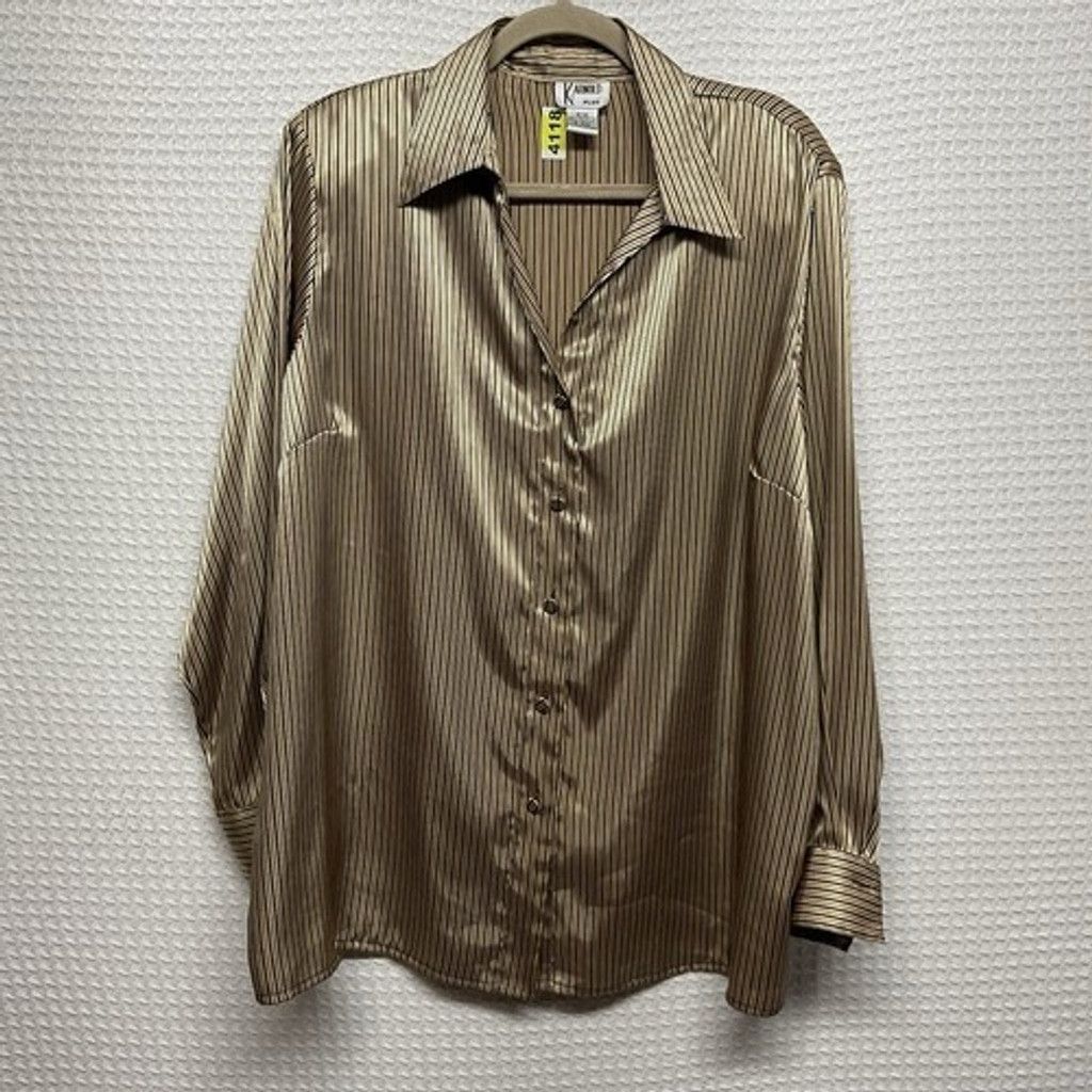Other VTG K Arnold Liquid Stripes Button Shirt Blouse Women 18/20 Size ONE SIZE - 7 Thumbnail