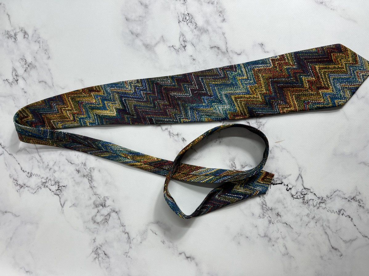 Missoni Vintage luxury designer Missoni multicolour Silk Tie Size ONE SIZE - 5 Thumbnail