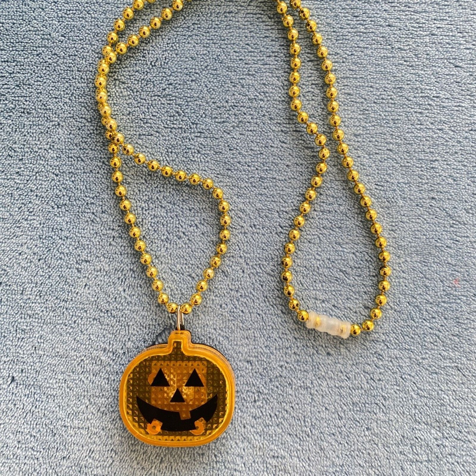 Other Halloween Jack-O-Lantern Necklace Size ONE SIZE - 1 Thumbnail