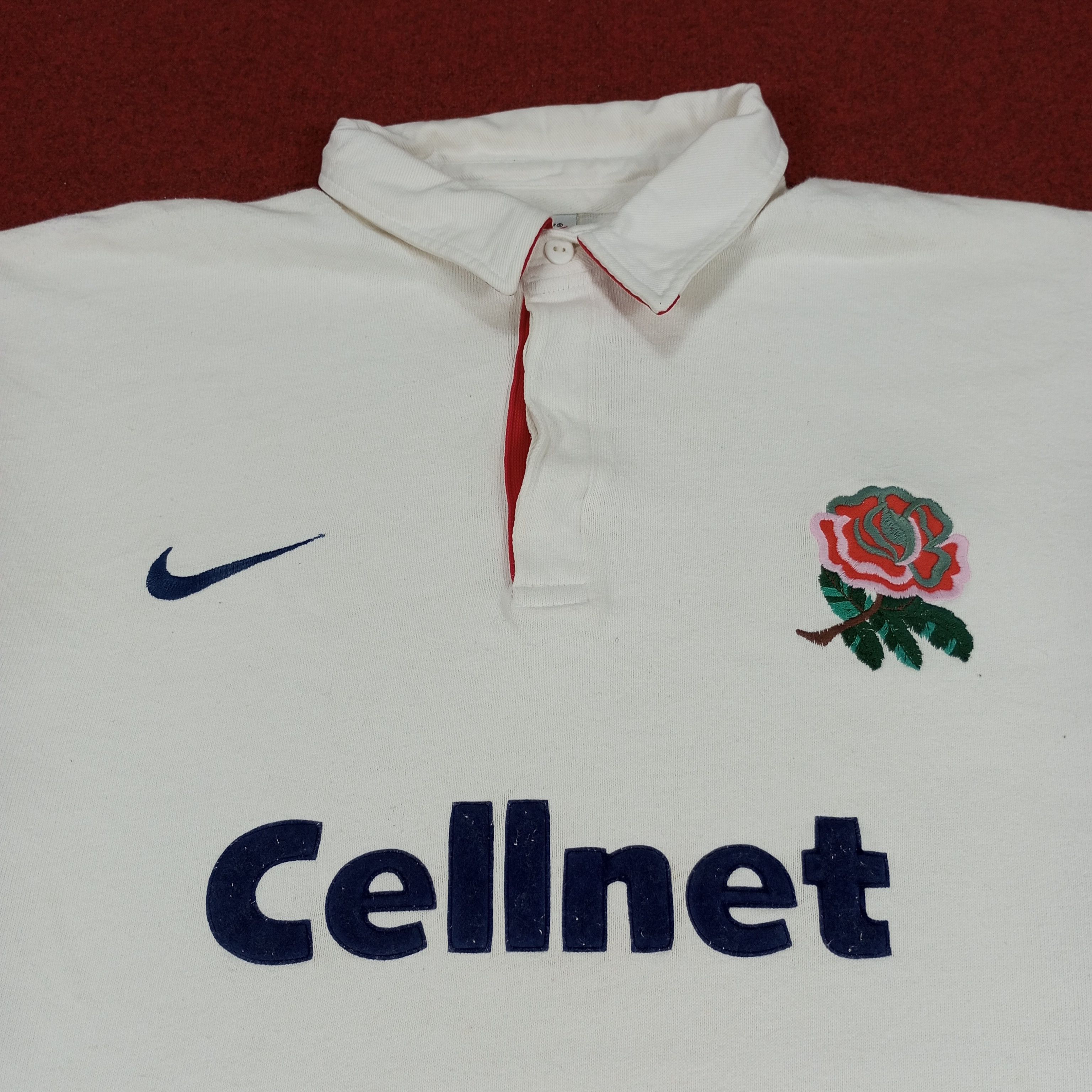 Nike Nike Cellnet Polos Rugby Style Long Sleeve Collar Design Size US XL / EU 56 / 4 - 2 Thumbnail