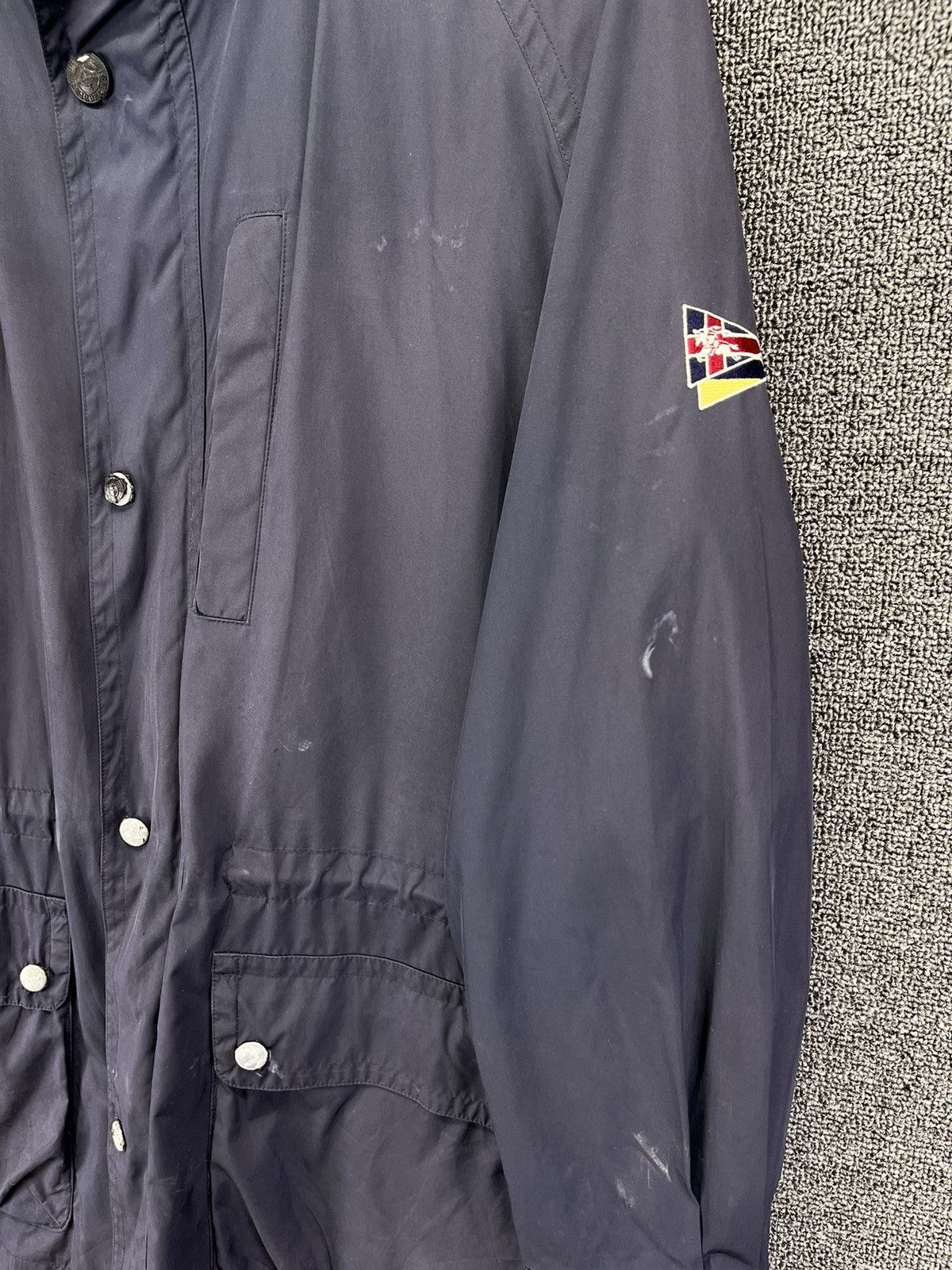 Burberry Vintage 90s Burberry Luxury Rare Zip Up Trashed Jacket Size US M / EU 48-50 / 2 - 20 Thumbnail
