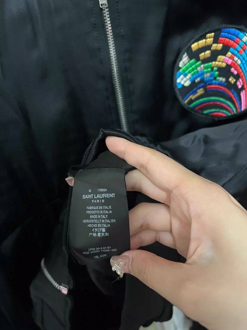 Saint Laurent Paris Saint Laurent Shark Embroidered Bomber Jacket- Size US M / EU 48-50 / 2 - 4 Thumbnail