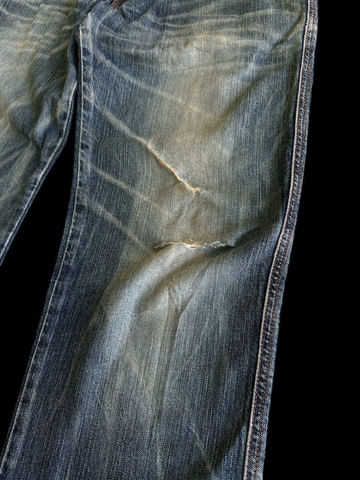 Kapital Flare 💥 Edwin Bluewashed Bootcut 💥 Size US 33 - 5 Thumbnail