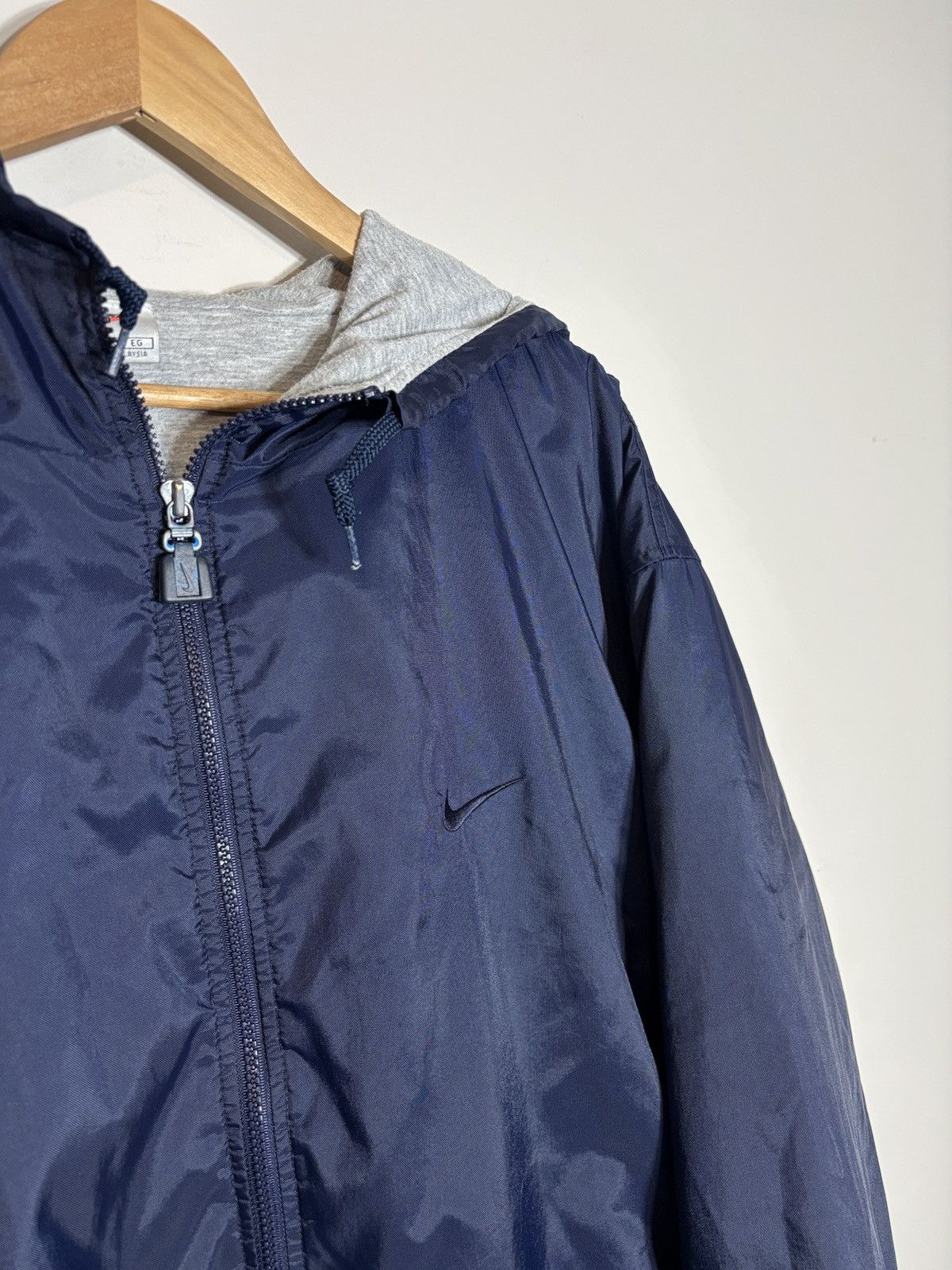 Nike Vintage 90s Nike Hooded Puffer Jacket XL Size US XL / EU 56 / 4 - 2 Thumbnail