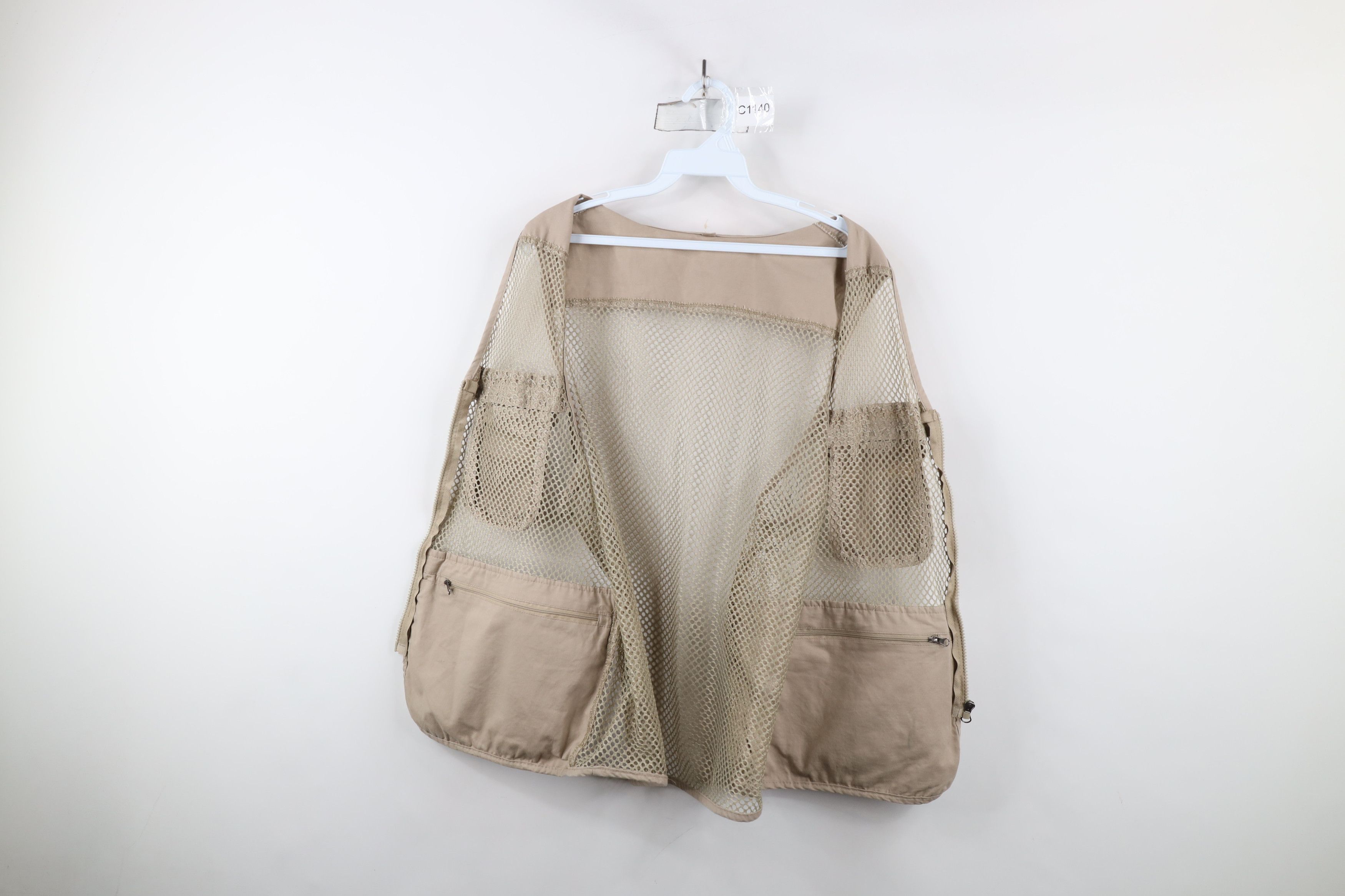 Vintage Vintage 90s Streetwear Fly Fishing Vest Jacket Beige Size US XXL / EU 58 / 5 - 10 Thumbnail