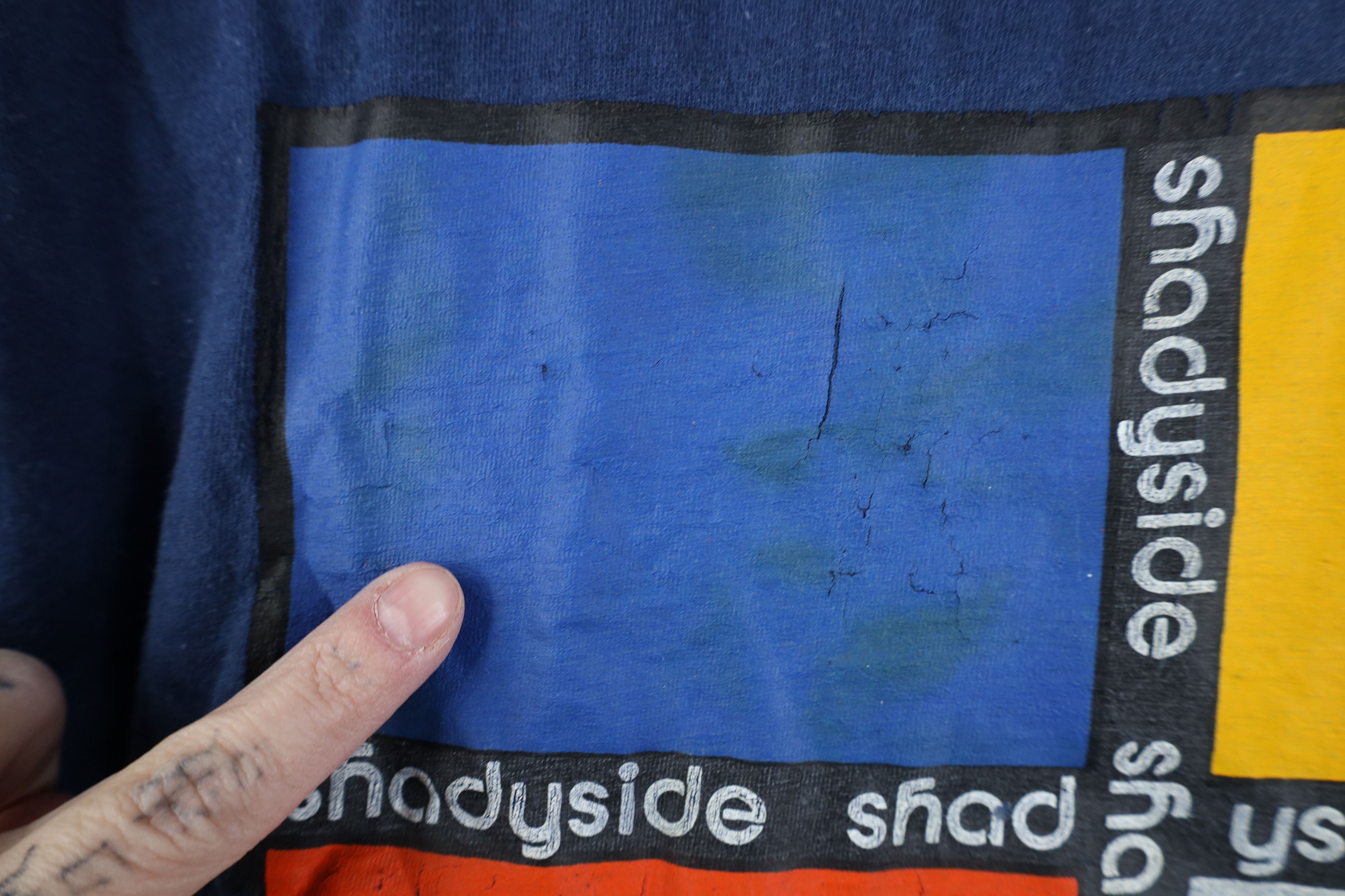 Vintage Vintage 70s Streetwear Shadyside Ohio Art T-Shirt USA Size M / US 6-8 / IT 42-44 - 5 Thumbnail