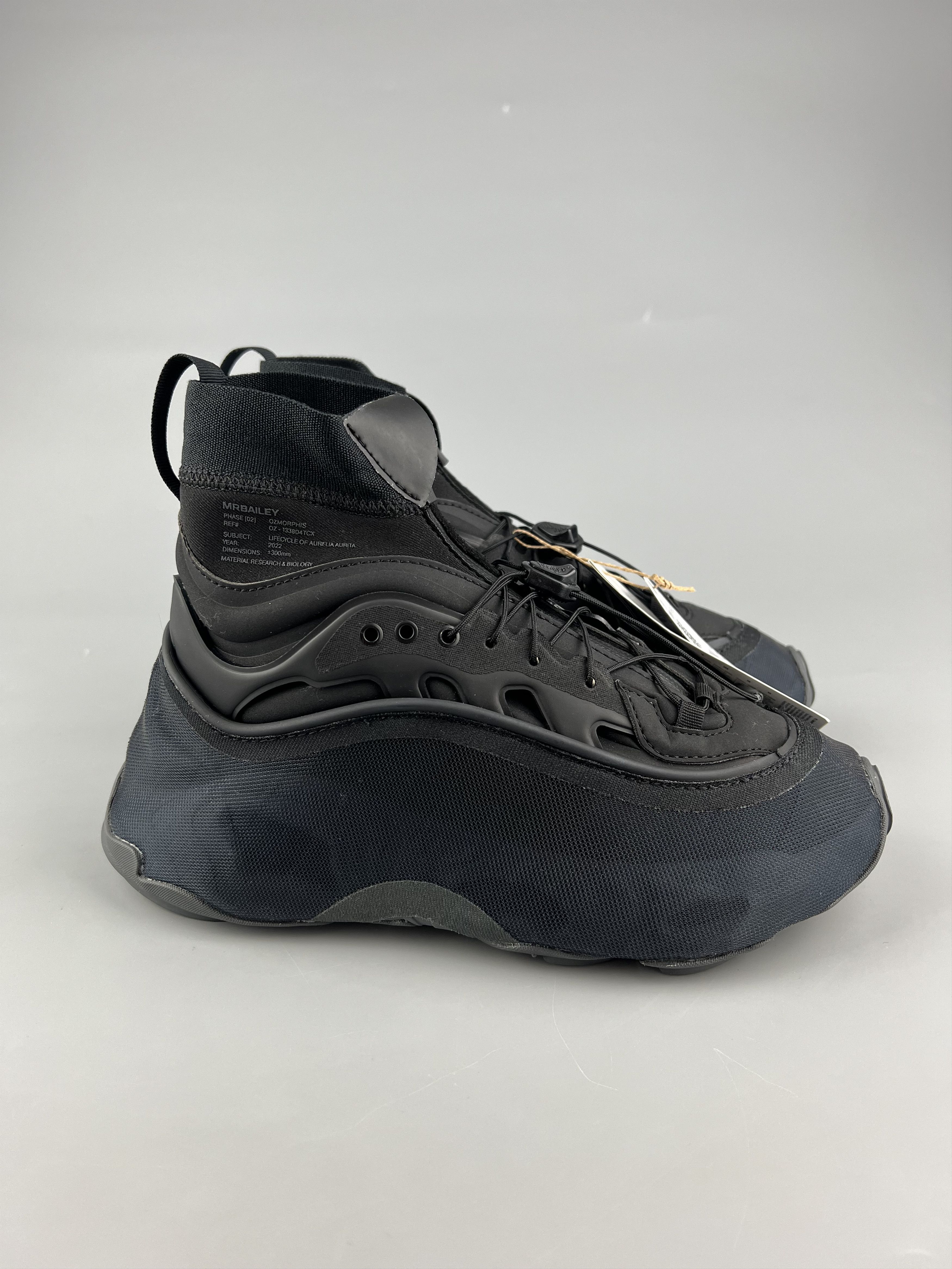 Adidas Adidas Ozmorphis x Mr Bailey Black Women's Sneakers Size US 4.5 / IT 34.5 - 2 Thumbnail