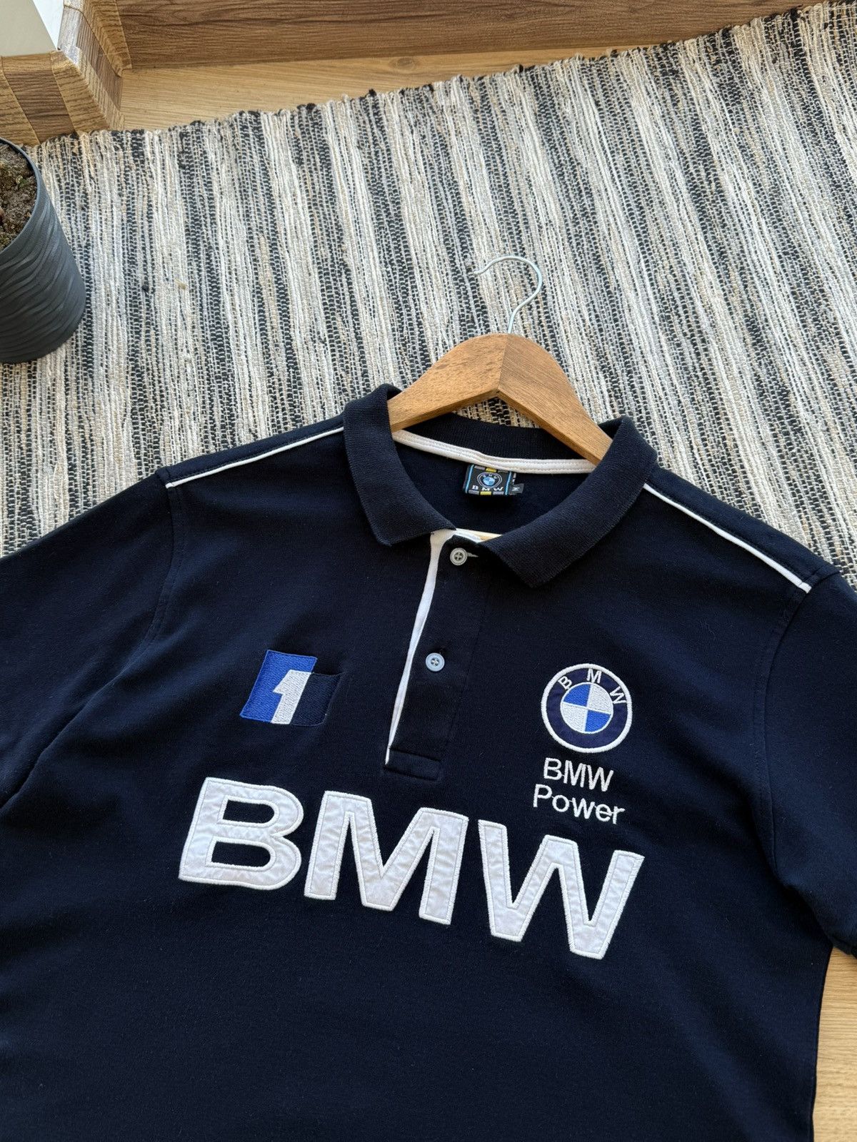 BMW Vintage BMW Power Williams F1 Team Big Logo Racing Polo Sz M Size US M / EU 48-50 / 2 - 2 Thumbnail