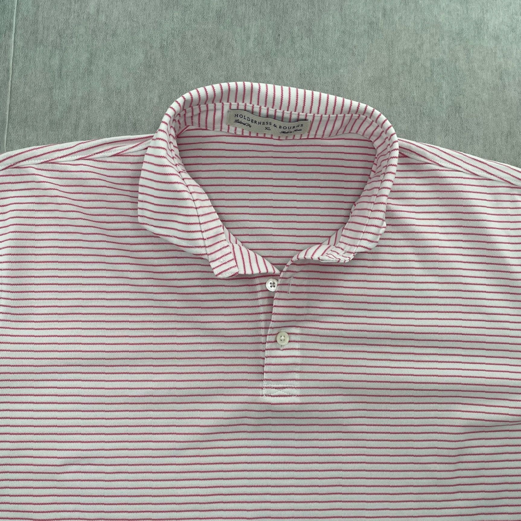 Vintage Holderness & Bourne Shirt Adult XL White Polo The Gordon Big Spring Golf Club Size US XL / EU 56 / 4 - 3 Thumbnail