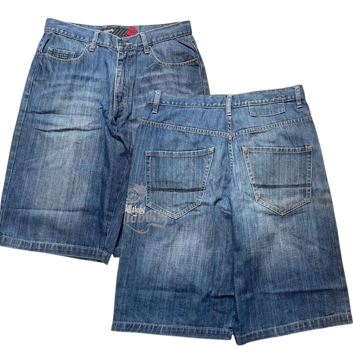 Billabong × Vintage JORTS VINTAGE Y2K BILABONG BAGGY SHORT DENIM Size US 32 / EU 48 - 1 Thumbnail
