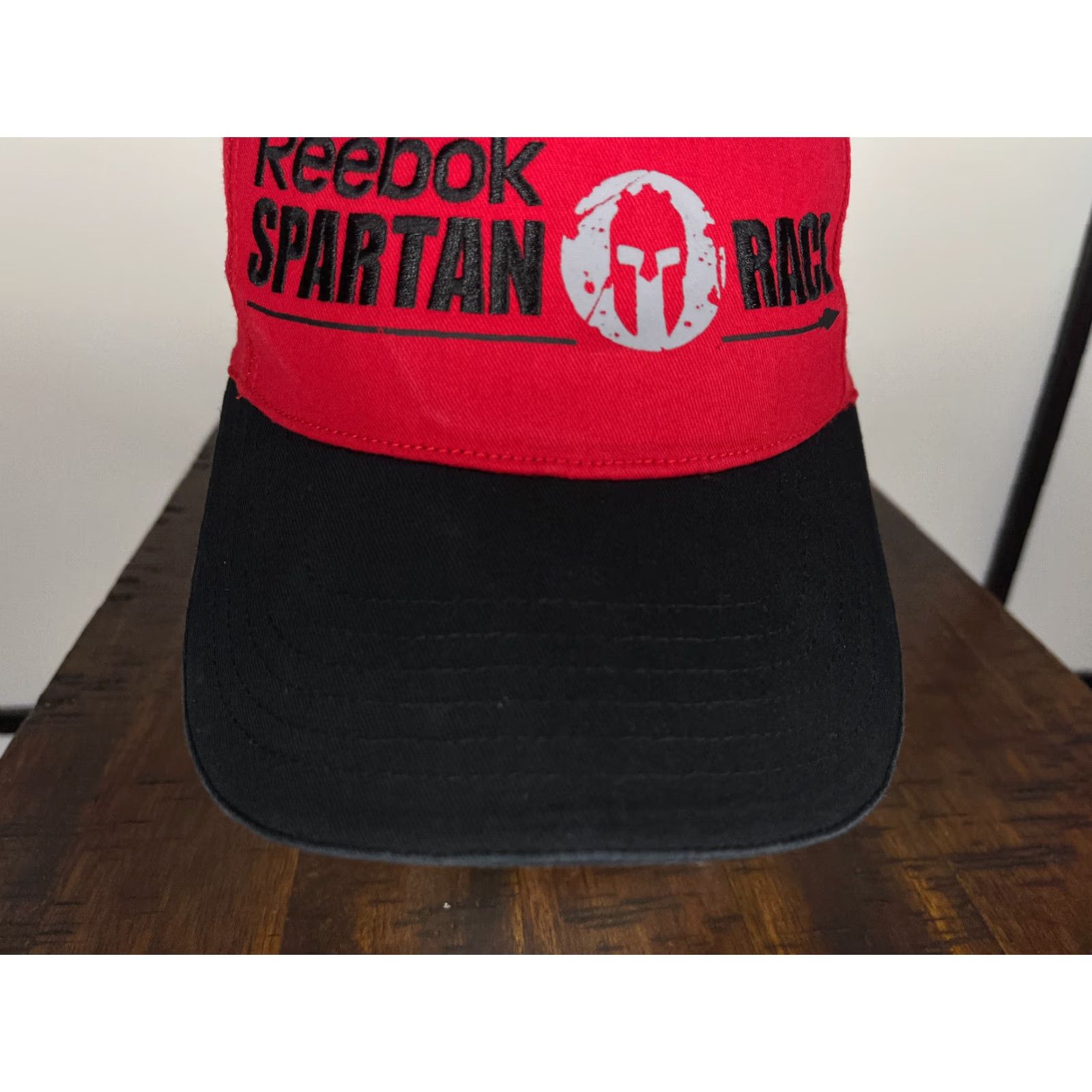 Reebok VINTAGE Reebok Hat Cap Baseball One Size Red Cotton Twill Obstacle Course Race Logo Adjustable Unisex Adults Size ONE SIZE - 3 Thumbnail