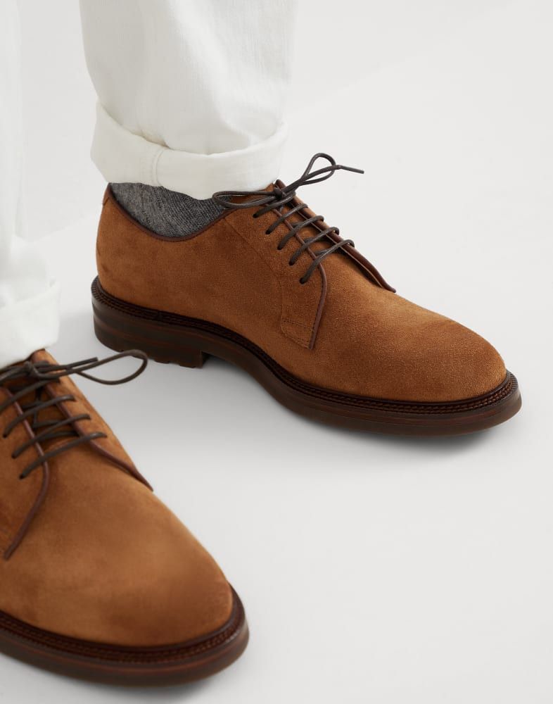 Brunello Cucinelli o1w1db10825 Pair Of Laced Shoes in Brown Size US 7 / EU 40 - 5 Thumbnail