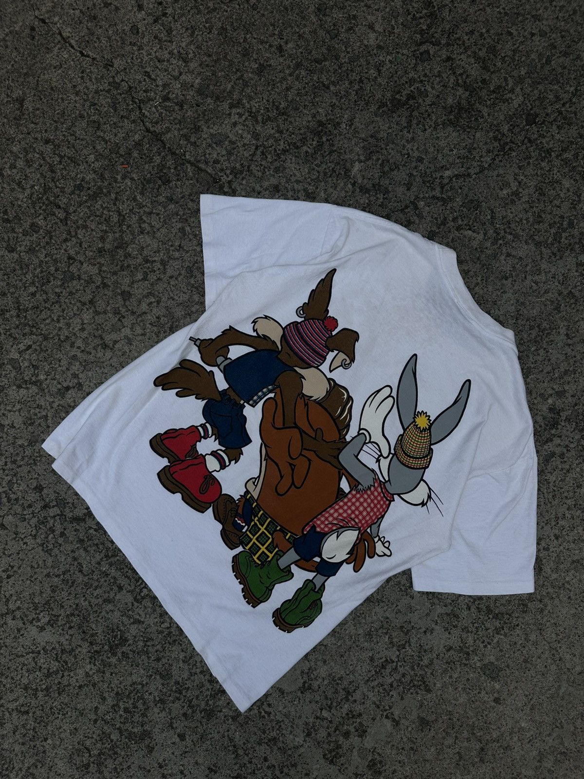 Changes Rare T-Shirt Looney Tunes Crew Double Print Size US L / EU 52-54 / 3 - 5 Thumbnail