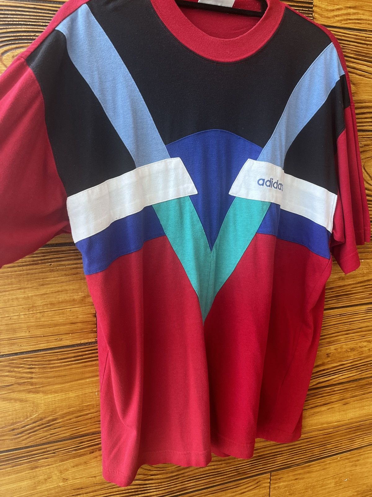 Adidas Adidas T-Shirt Vintage Retro 90s Size US L / EU 52-54 / 3 - 2 Thumbnail