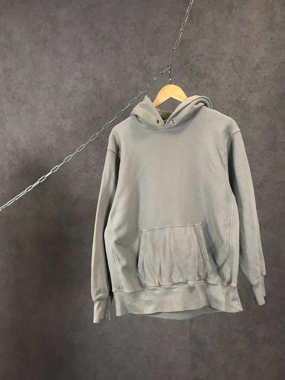 Image of Les Tien Designer Oversized Made In Usa Hoodie in Grey, Men's (Size Small)