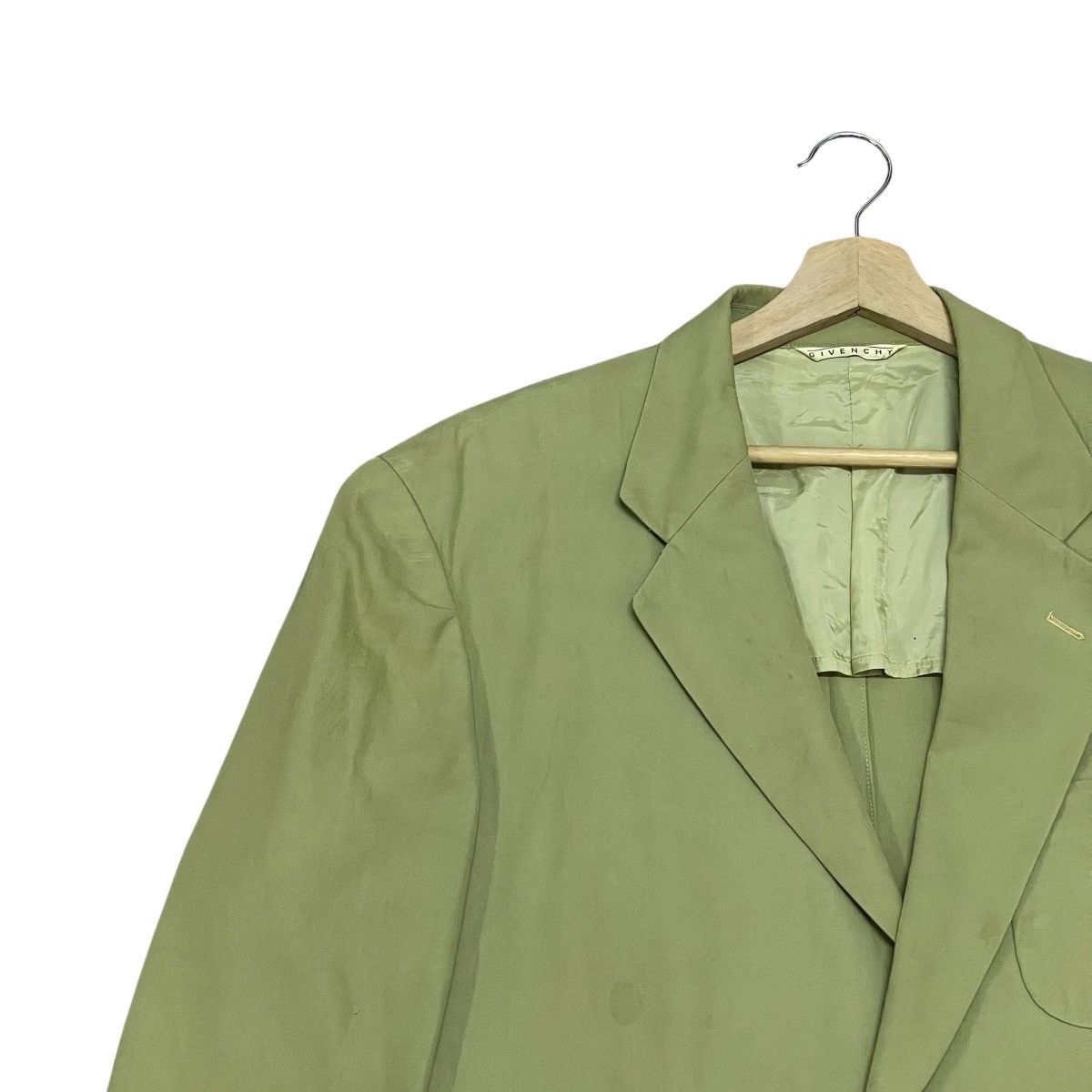 Givenchy Vintage Givenchy Stretch Cotton Silk-Blend Blazer Jacket Size US L / EU 52-54 / 3 - 5 Thumbnail