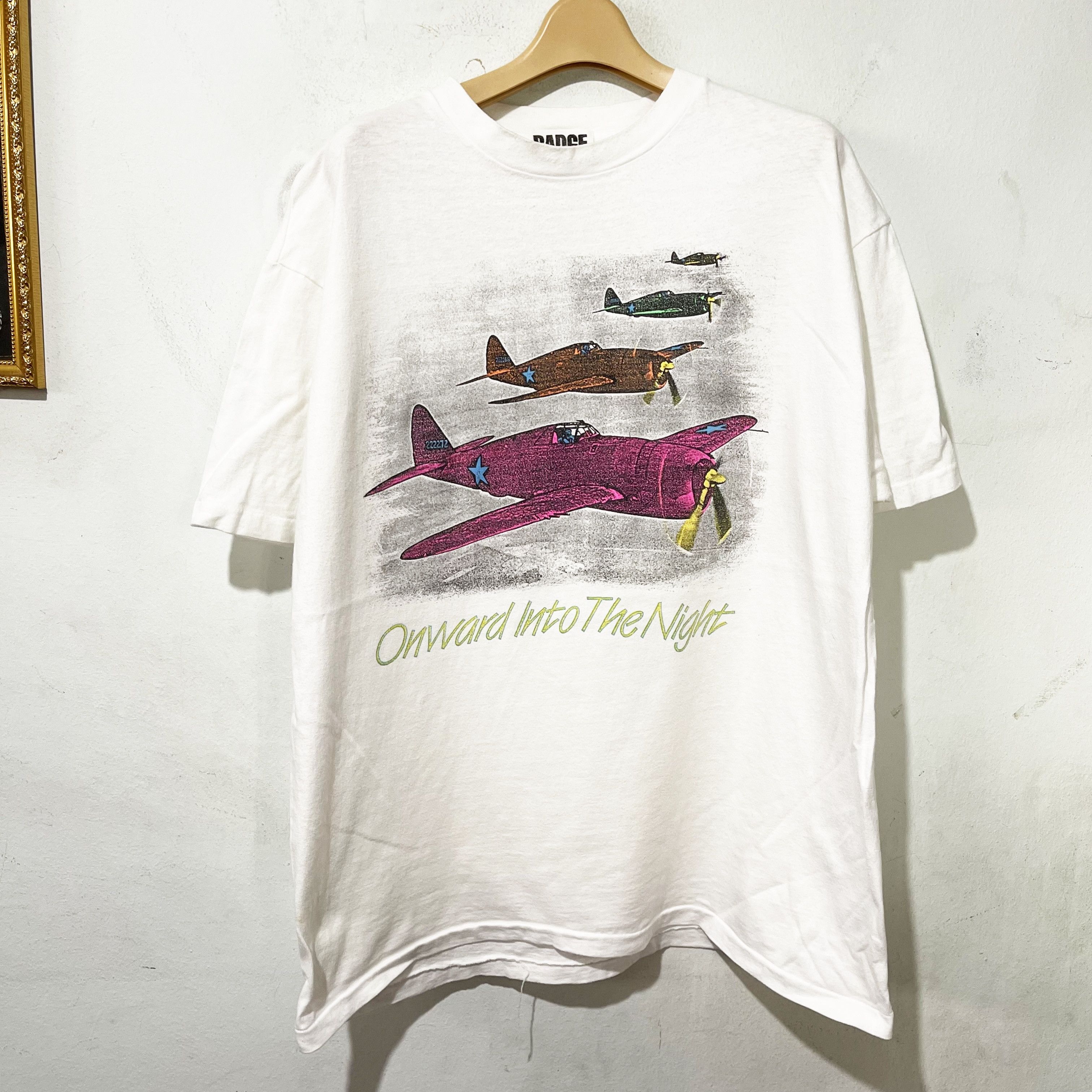 Vintage Vintage 90s Onward Into The Night T-Shirt Size US XL / EU 56 / 4 - 1 Thumbnail