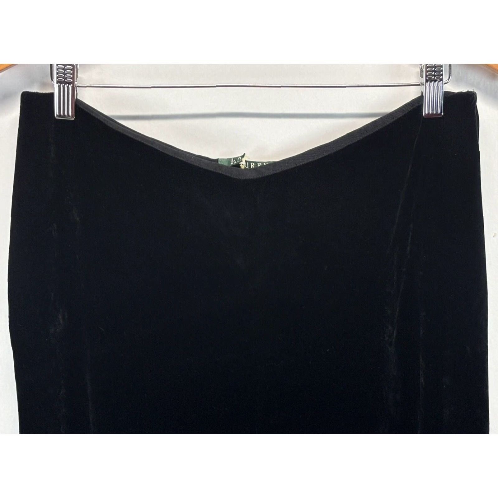 Ralph Lauren Lauren Ralph Lauren Velvet Pants Trousers Sz 10 Womens Black Lined Dress Pants Silk Blend Velvet Size 32" / US 10 / IT 46 - 2 Thumbnail