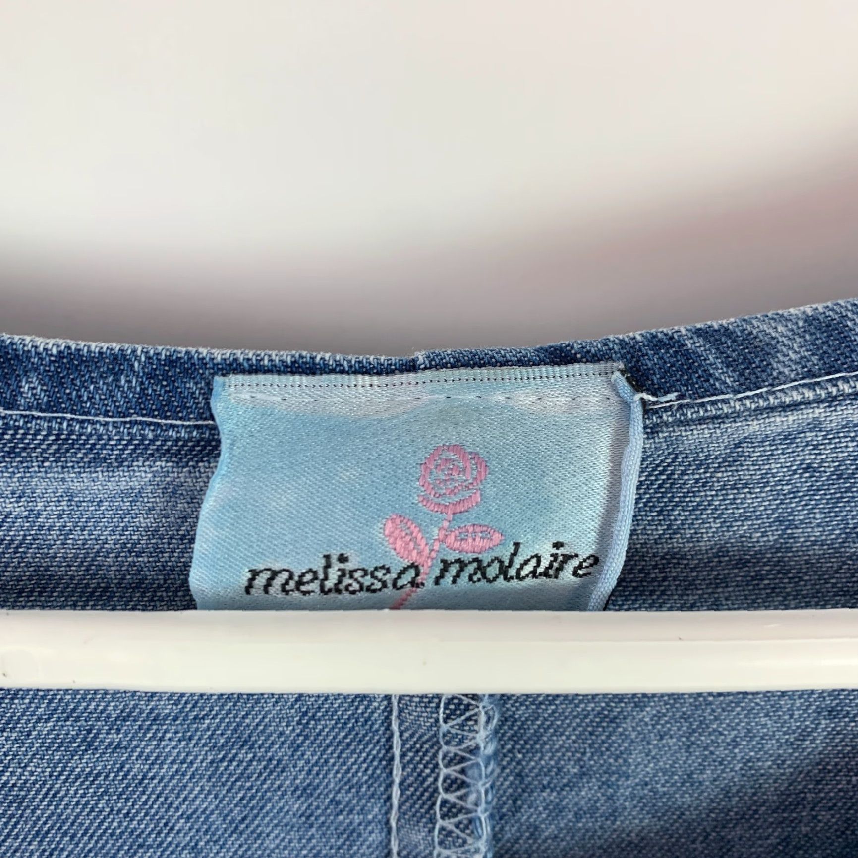 Melissa Melissa Molaire Safari Giraffe Art To Wear Embroidered Denim Dress XL Women Long Blue Cotton Denim Embroidered Dress 90s (If applicable) Mens/Womens Size XL / US 12-14 / IT 48-50 - 6 Thumbnail
