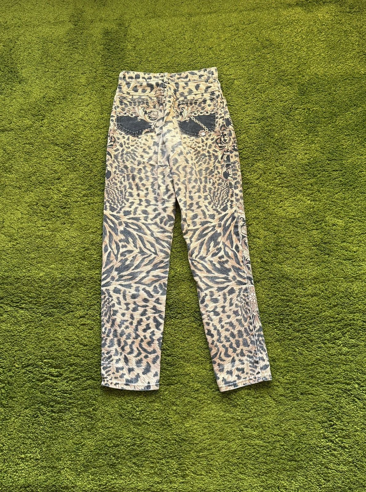 Just Cavalli × Roberto Cavalli Roberto Cavalli 90s archive golden chains leopard Jeans Size 25" / US 0 / IT 36 - 2 Thumbnail