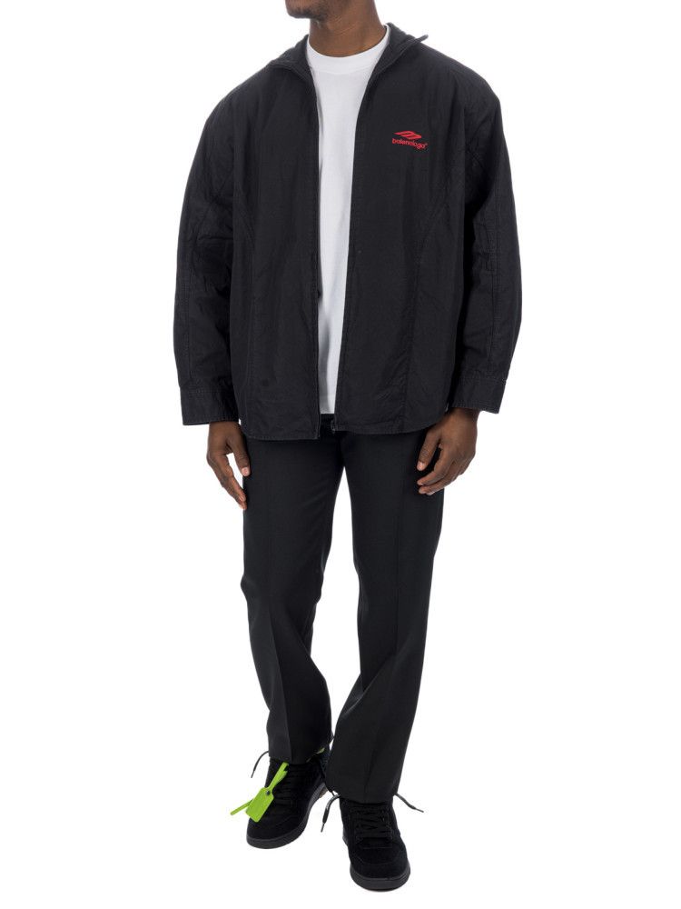 Balenciaga o1mt1gz0924 3B Sports Icon Tracksuit Shirt in Black Size US XL / EU 56 / 4 - 2 Thumbnail