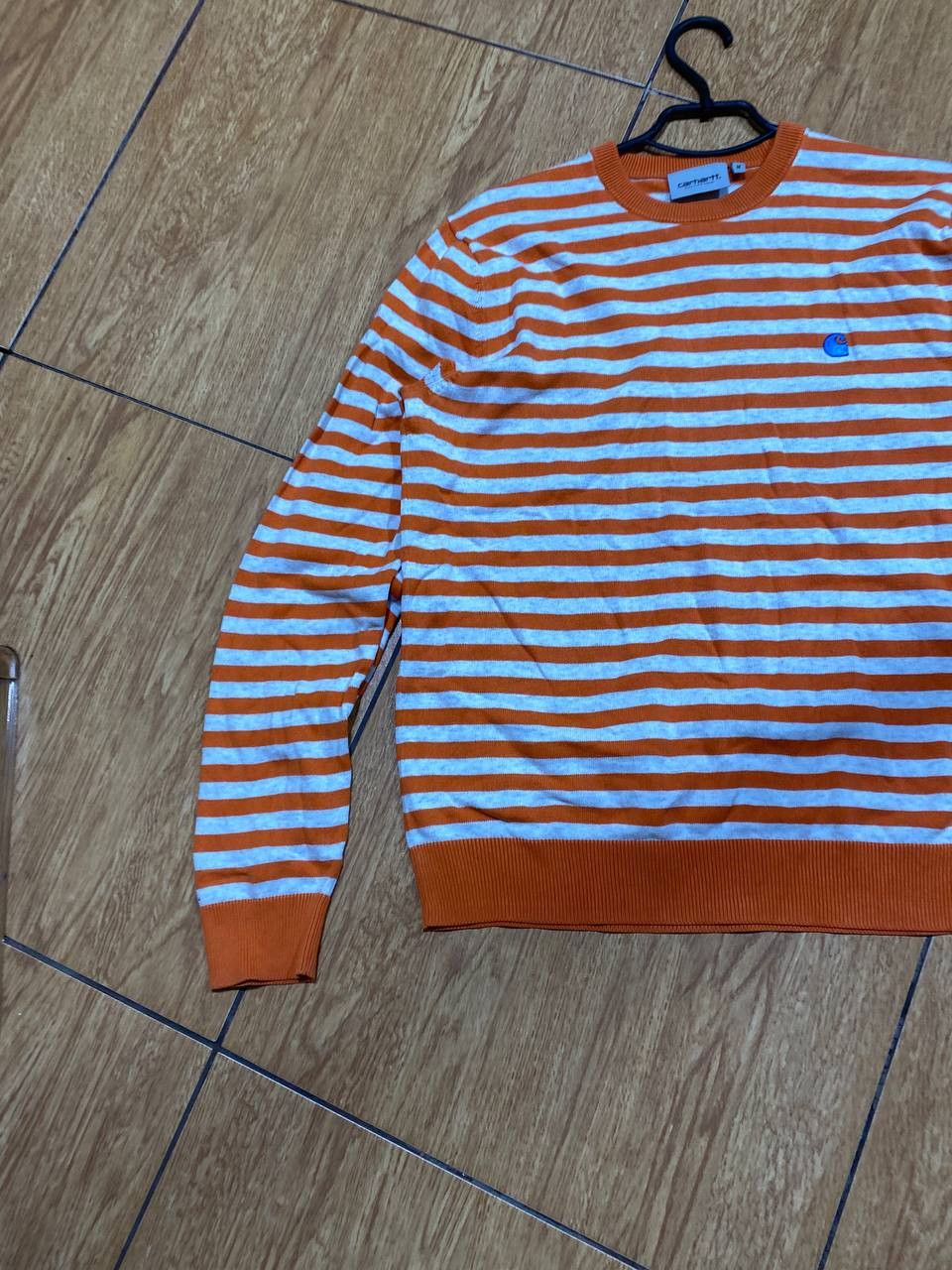 Carhartt striped Long Sleeve Carhartt logo Vintage Y2K streetwear Size US M / EU 48-50 / 2 - 7 Thumbnail