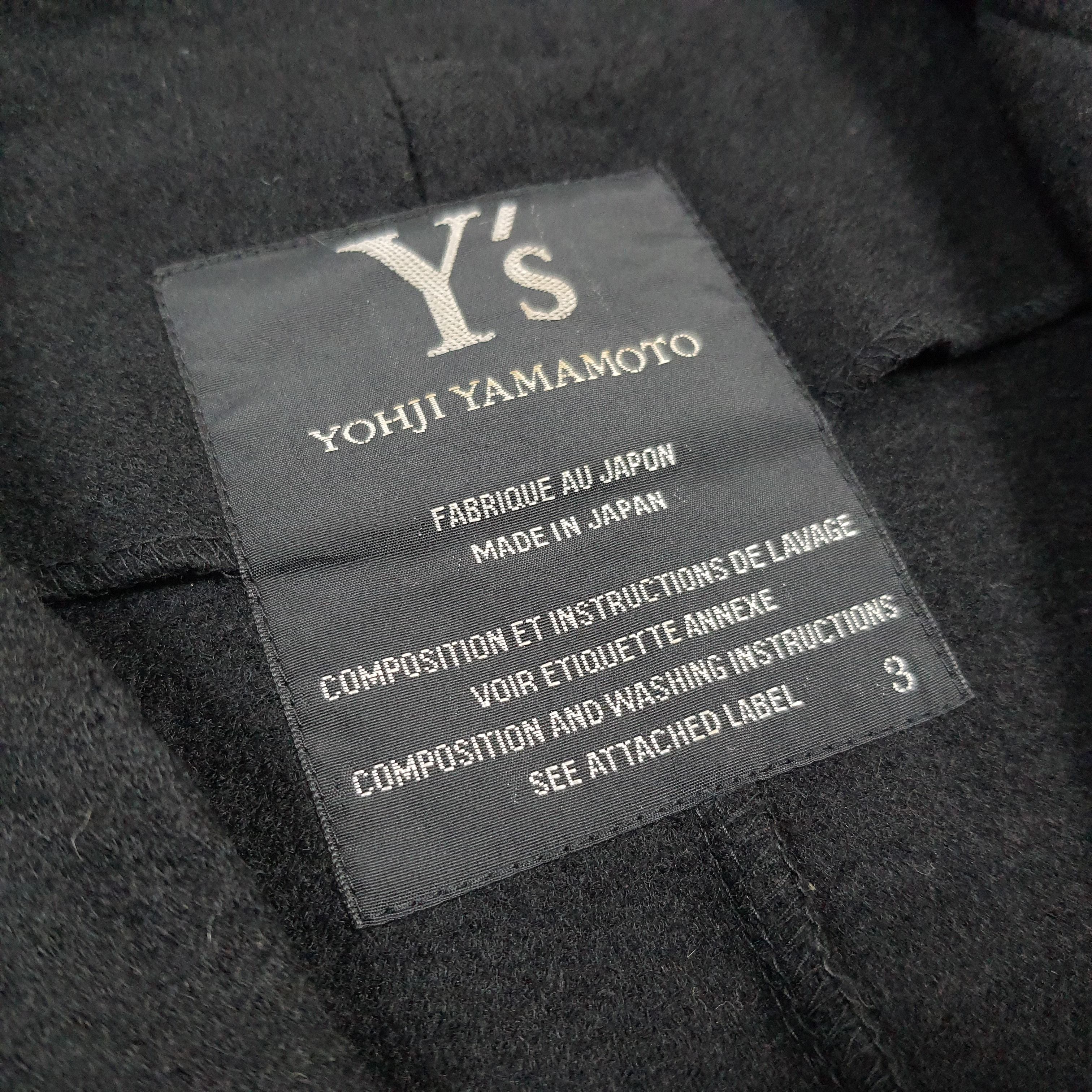 Yohji Yamamoto Vintage Y's Femme Wool Blazer Jacket Black Cat C296N28 Size XS / US 0-2 / IT 36-38 - 5 Thumbnail