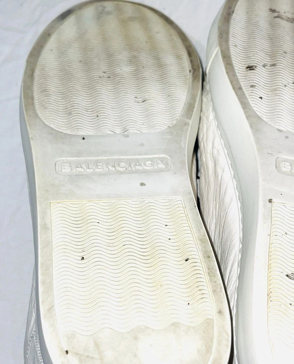Balenciaga Balenciaga Arena White 10 Leather High Tops Lace Up Size US 10 / EU 43 - 12 Thumbnail