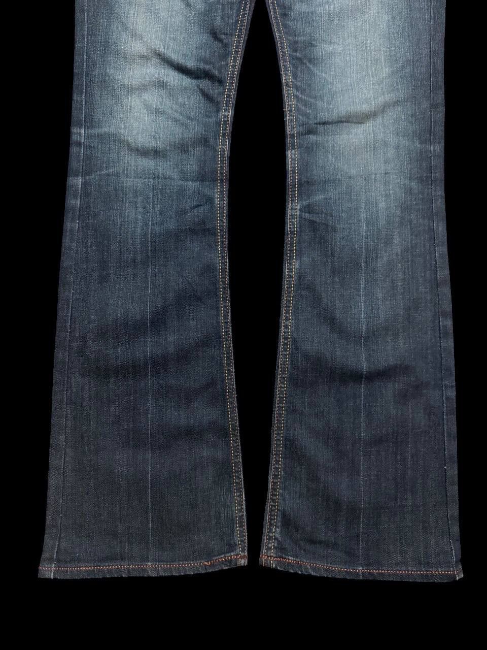 Vintage FLARE Vintage Schlussel Mudwash Distressed Bootcut Sick Jean Size US 31 - 6 Thumbnail