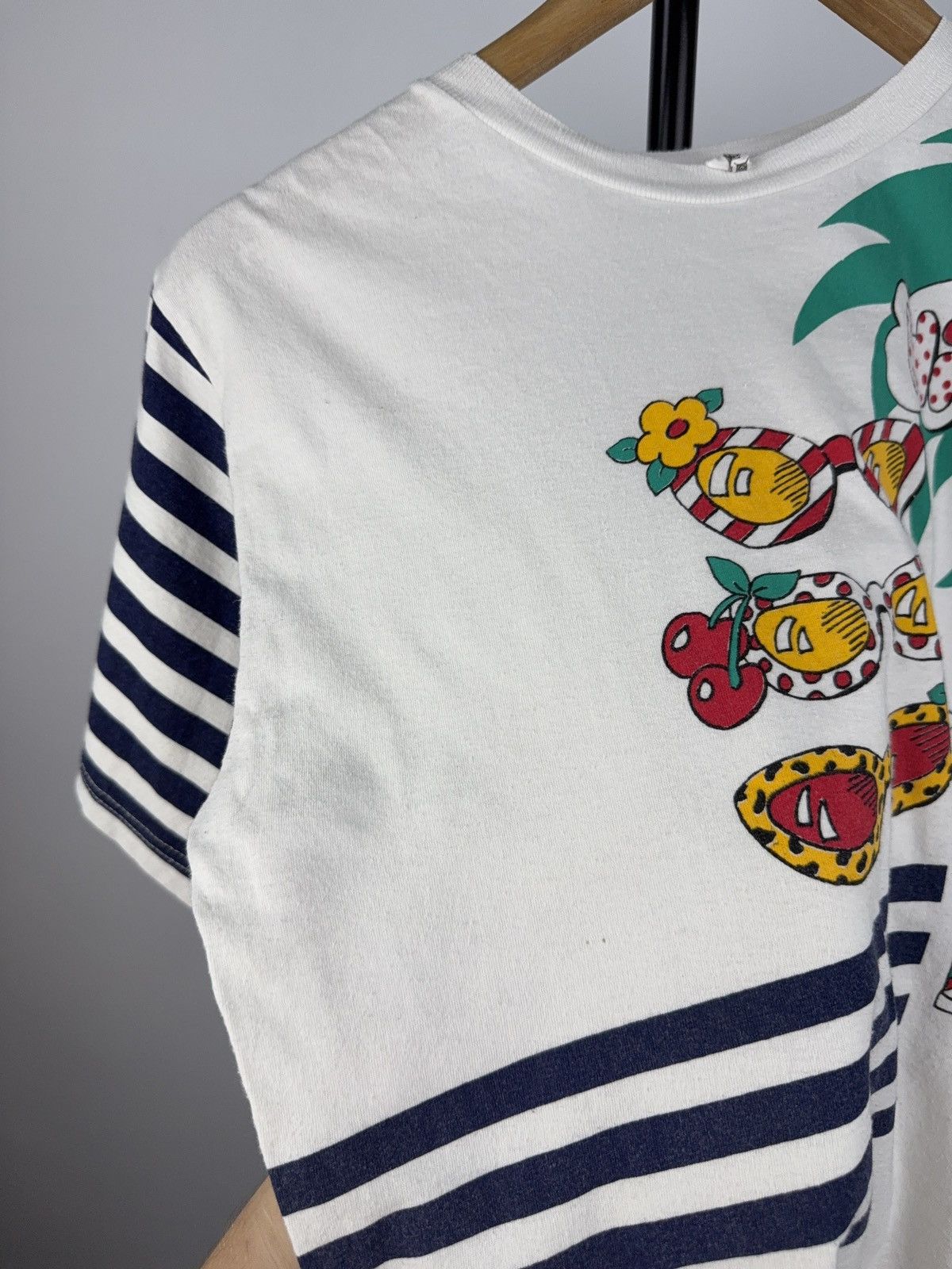 Coca Cola × Vintage Vintage Striped Pop Art Cola Tee 80s Hits Graphic Shirt Size US S / EU 44-46 / 1 - 6 Thumbnail