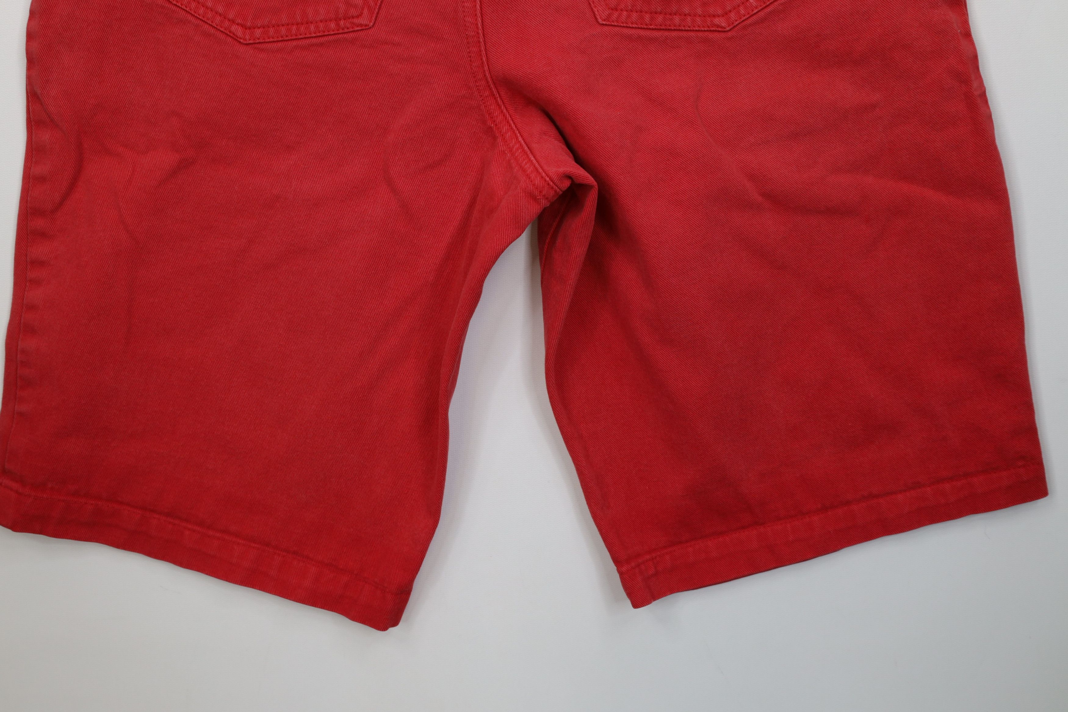 UNIONBAY Vintage 90s Unionbay Surfing Baggy Fit Denim Jean Shorts Red Size US 30 / EU 46 - 13 Thumbnail