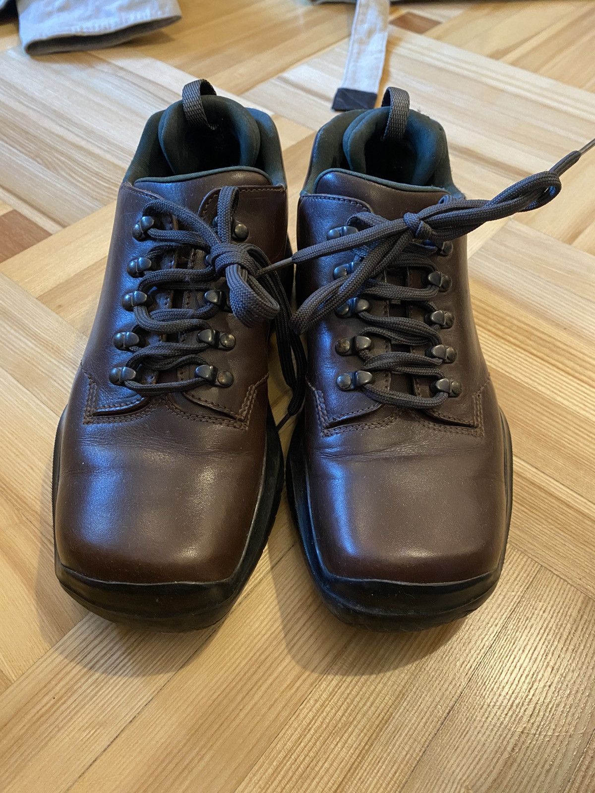 Prada Vintage Prada Vibram Leather Boots Size US 7.5 / EU 40-41 - 3 Thumbnail