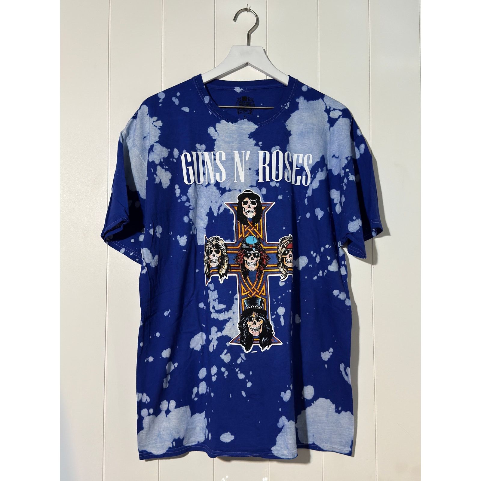 Other Guns N' Roses Tie Dye Graphic Blue White Concert Tee Size XL Size US XL / EU 56 / 4 - 1 Thumbnail