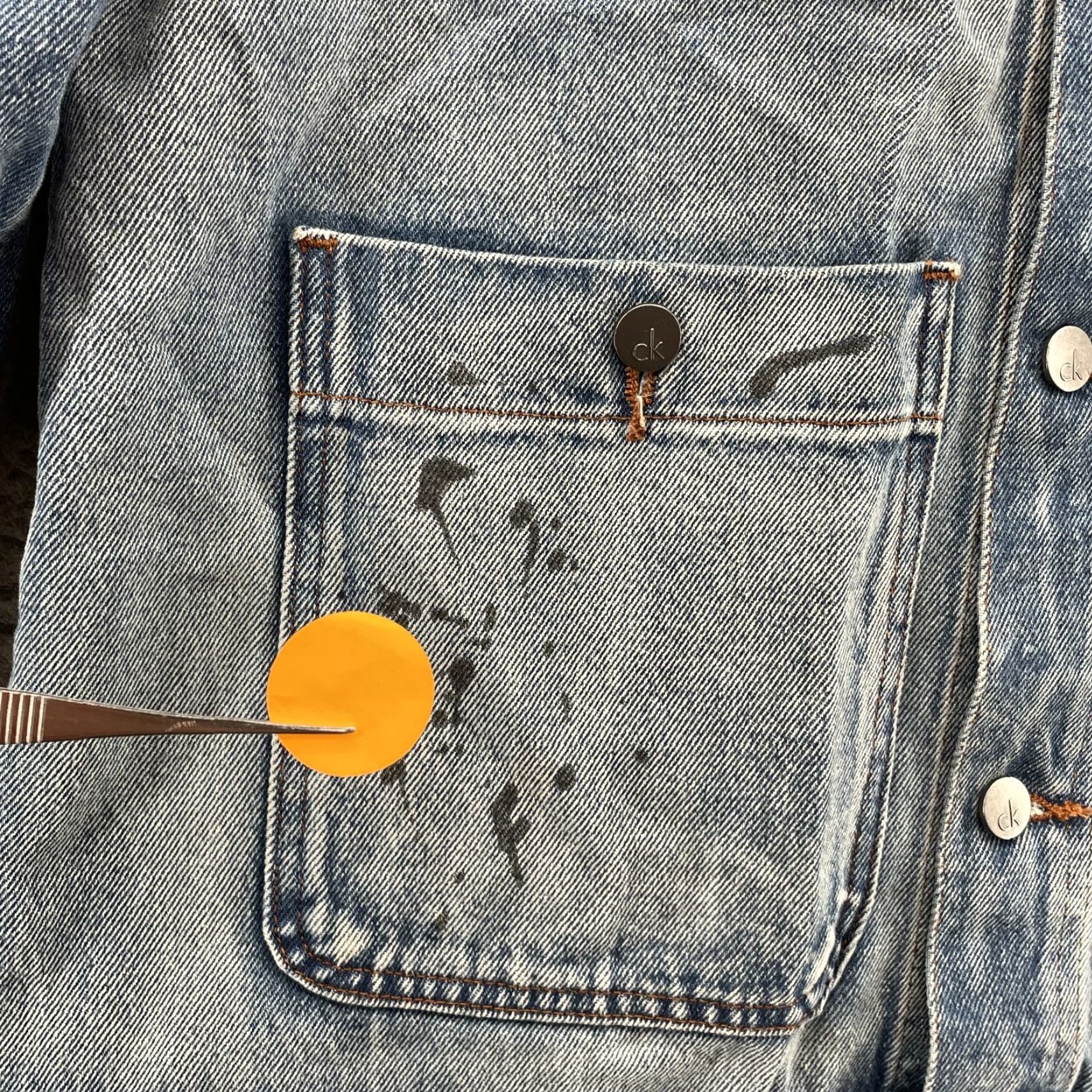 Calvin Klein VINTAGE Calvin Klein Jeans Jacket Men Large Denim 90s Classic Streetwear Preppy Workwear Blue Denim Jacket Mens Large 90s Calvin Klein Jeans Jacket Size US 33 - 2 Thumbnail