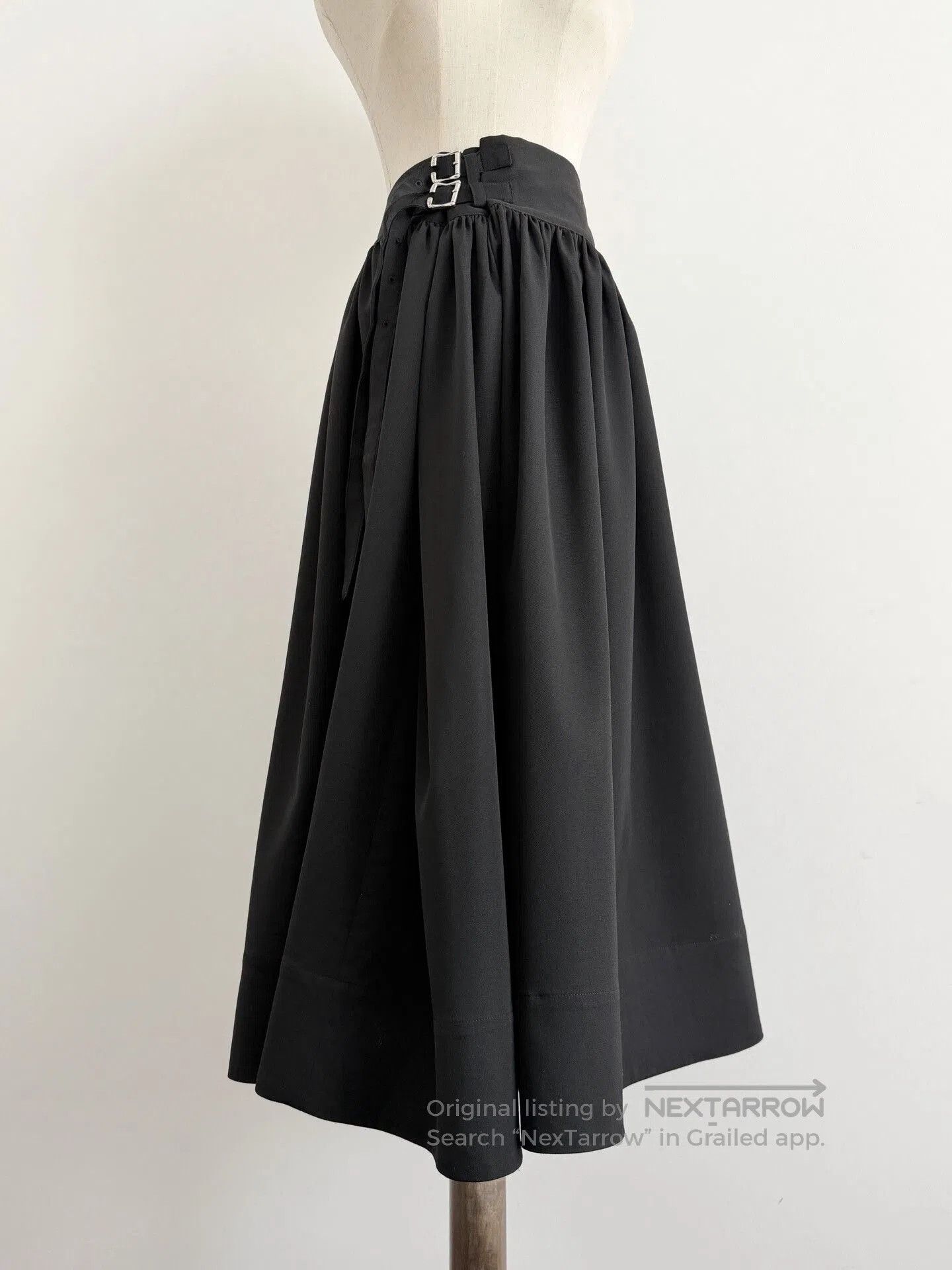 Limi Feu Limi feu Wool Buckle Midi Skirt. Size 35" - 5 Thumbnail