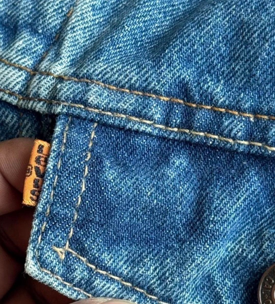Levi's Vintage 1970 Orange Tag Levi’s 501 Denim Trunker Jacket Size US M / EU 48-50 / 2 - 1 Thumbnail