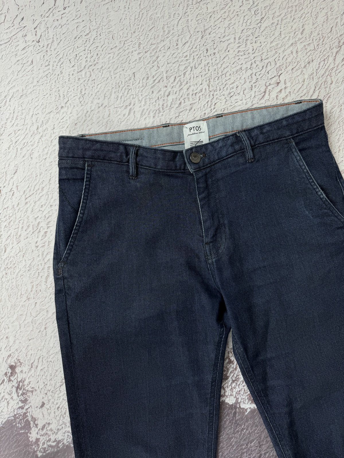 Indigo Pantaloni Torino PT05 cropped Jeans Grunge Relaxed Fit Dark Size US 33 - 7 Thumbnail