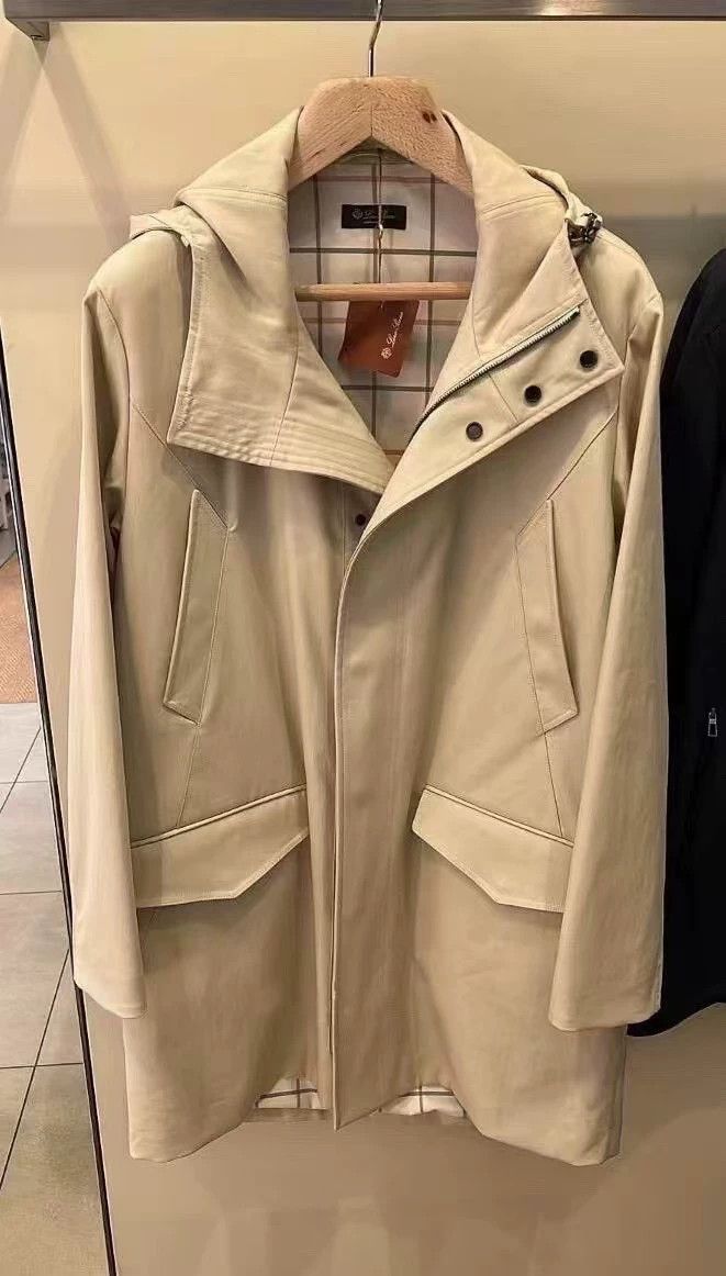 Loro Piana LORO PIANA Men's long windbreaker for rain protection Size US M / EU 48-50 / 2 - 1 Thumbnail
