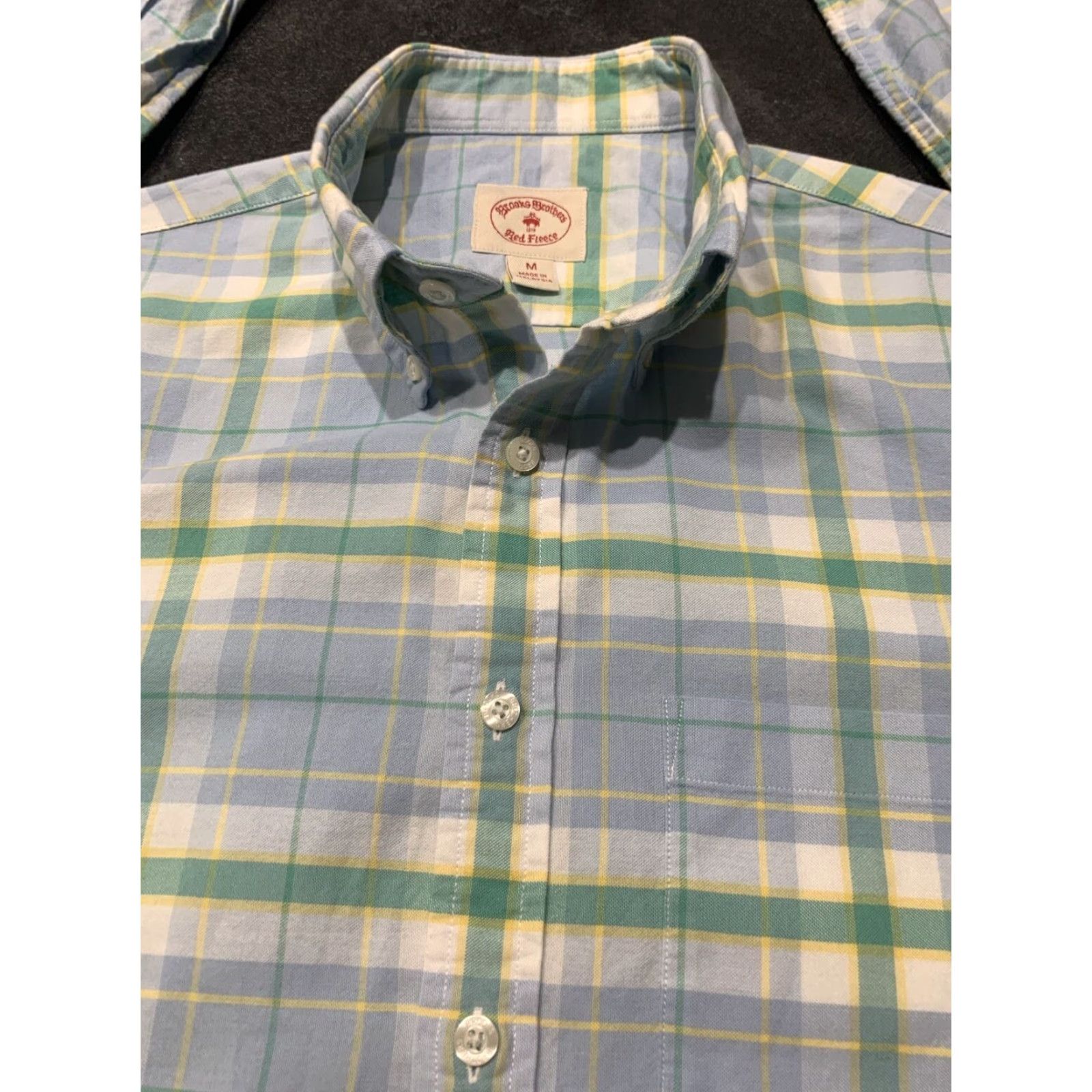 Brooks Brothers Brooks Brothers Red Fleece Plaid Button-Up Shirt Mens M Long Sleeve Cotton Multicolor Size US M / EU 48-50 / 2 - 3 Thumbnail