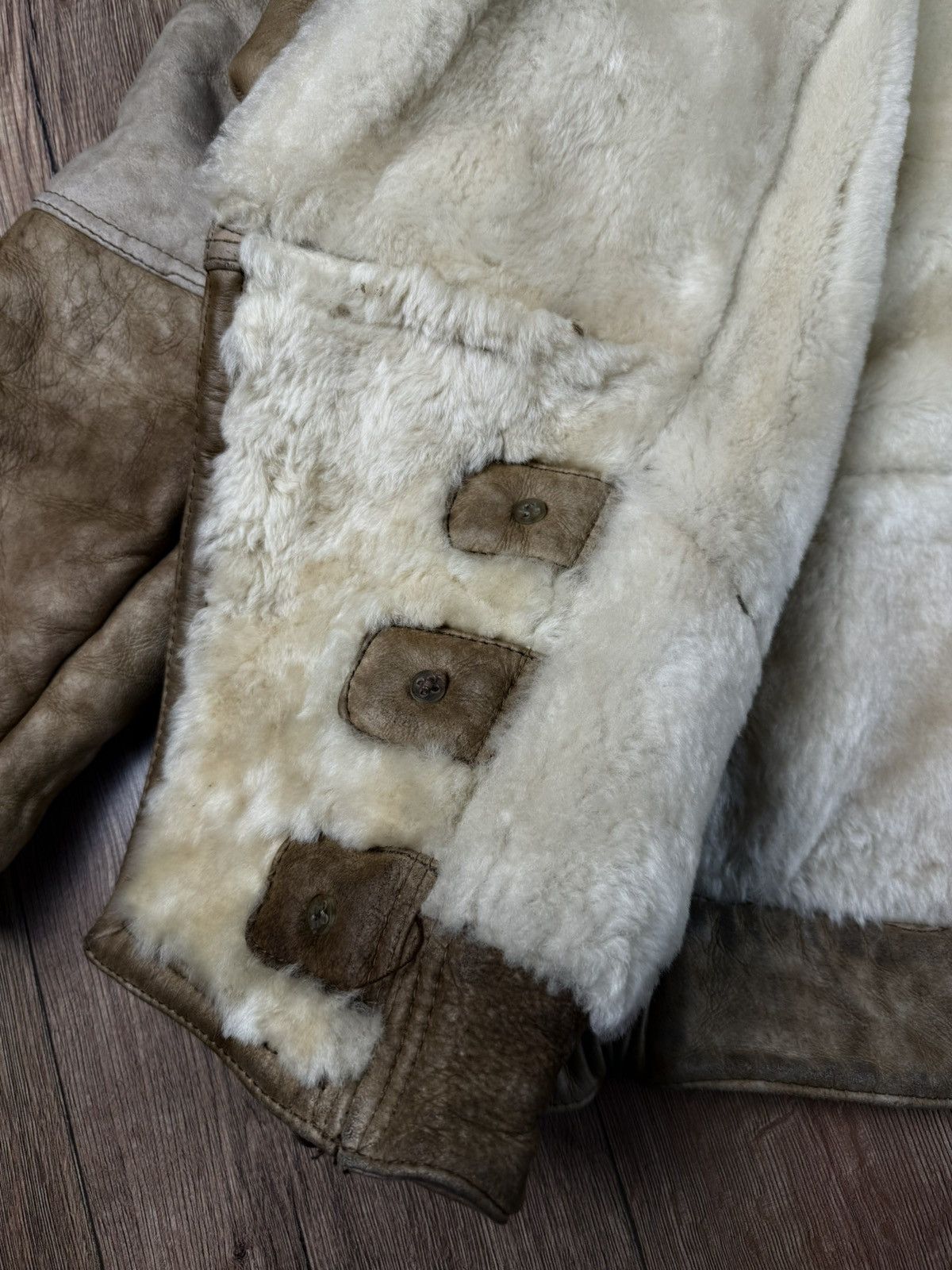 Other Vintage Italian Shearling Leather Jacket Size 50 Brown Size US M / EU 48-50 / 2 - 7 Thumbnail