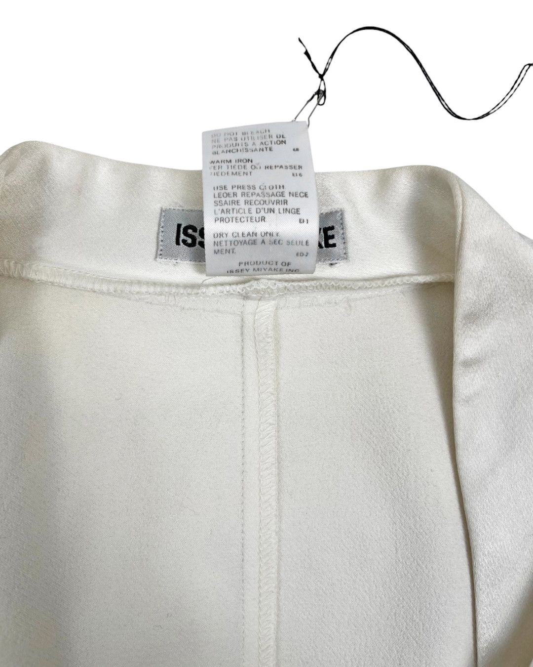 Issey Miyake S/S 2006 White One Button Long Blazer Size US M / EU 48-50 / 2 - 8 Thumbnail