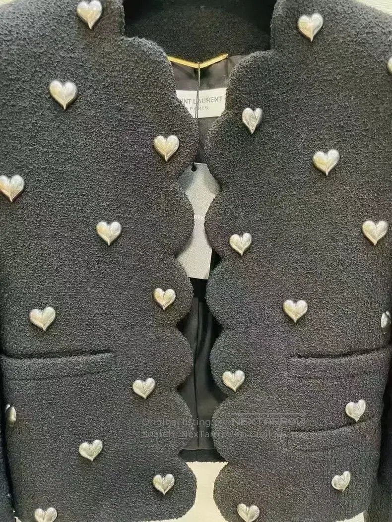 Saint Laurent Paris Saint Laurent Paris Heart Tartan Jacket Size XXS / US 00 / IT 34 - 3 Thumbnail