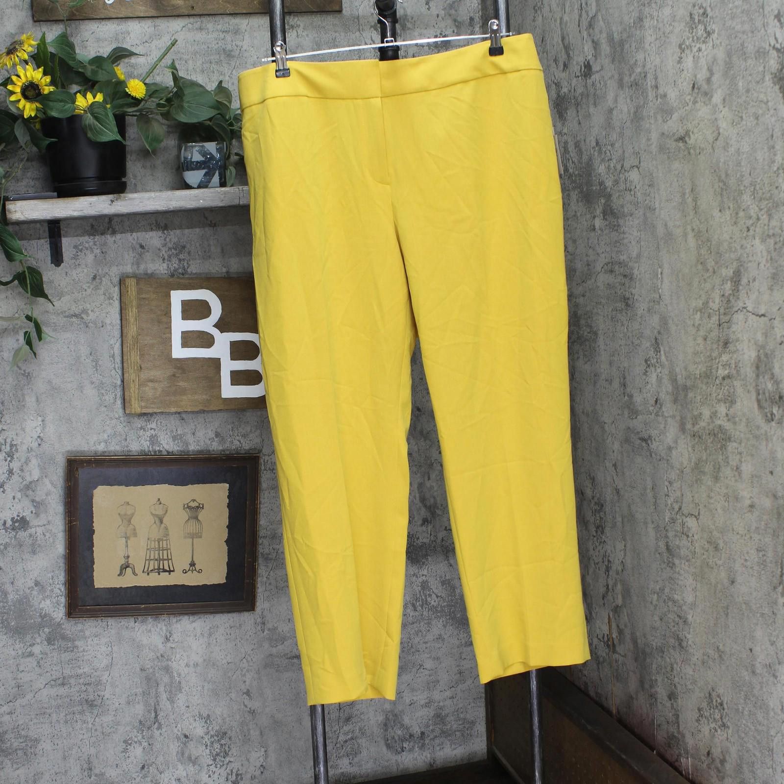 Nwt Kasper Front Slim Pant 10902147 Butterscotch Yellow 18w