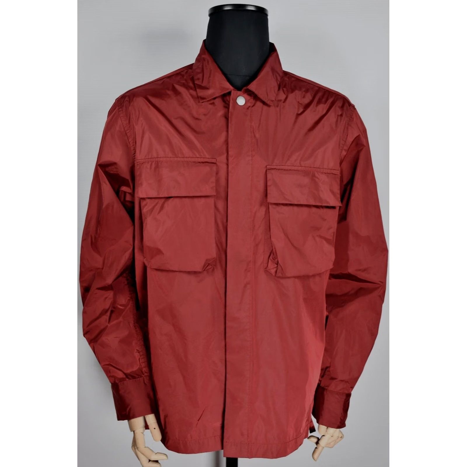 Albam Albam Jacket Regular Fit XL Burgundy Nylon 80%/20% Cotton Men's Spring Fall Winter Casual Shirt? Size US XL / EU 56 / 4 - 2 Thumbnail