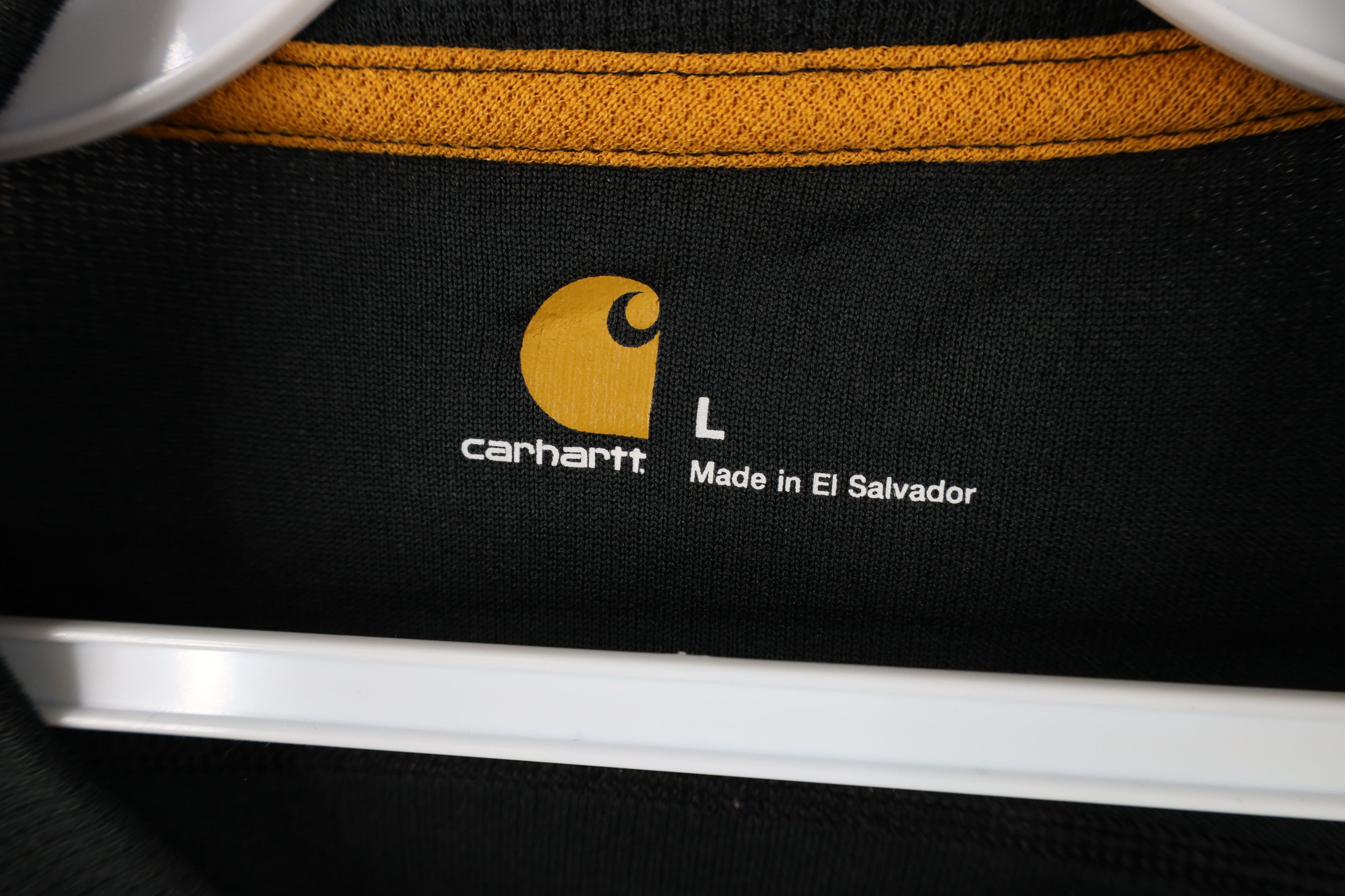 Carhartt × Vintage Vintage Carhartt Thermal Knit Long Sleeve T-Shirt Black Size US L / EU 52-54 / 3 - 5 Thumbnail