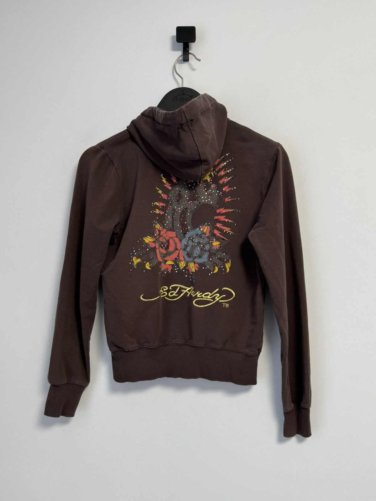 Ed Hardy Ed Hardy Vintage Y2K Style Ful Zip Hoodie Brown Size L / US 10 / IT 46 - 11 Thumbnail