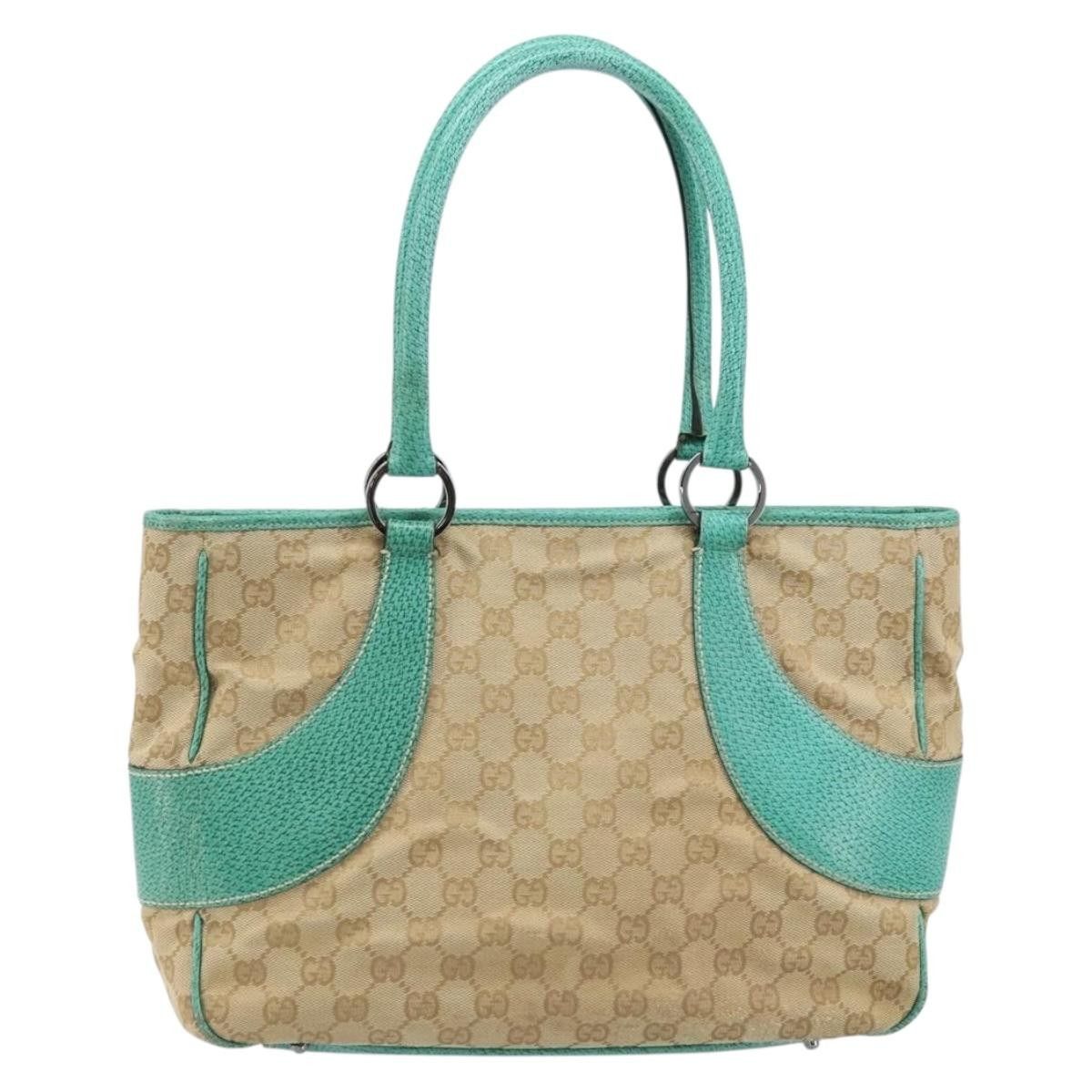 Gucci Gucci Vintage Ring Tote GG Canvas with Leather Size ONE SIZE - 1 Thumbnail