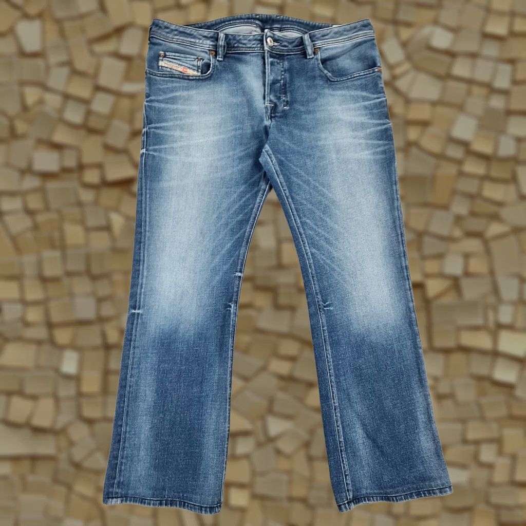 Diesel Diesel Zatiny Jeans Mens Bootcut Denim Stretch 5-Pocket Logo Blue W36 L28 Regular Shirt? Size US 36 / EU 52 - 1 Thumbnail