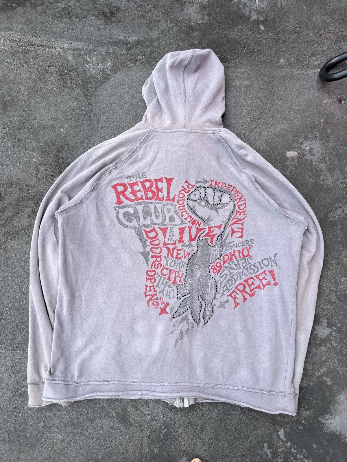 Other Y2K Grey Hoodie Size US XL / EU 56 / 4 - 2 Thumbnail
